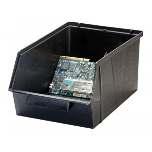 Conductive Stack and Lock Bin 13-1/2" x 8-1/8" x 6-1/8"