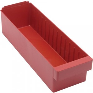 Super Tuff Euro Drawers 17-5/8" x 5-9/16" x 4-5/8" Red