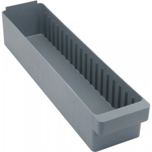 Super Tuff Euro Drawers 23-7/8" x 5-9/16" x 4-5/8" Gray