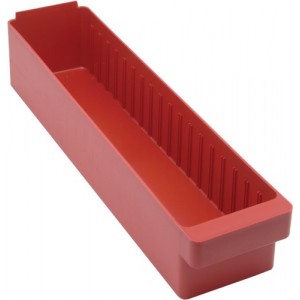 Super Tuff Euro Drawers 23-7/8" x 5-9/16" x 4-5/8" Red