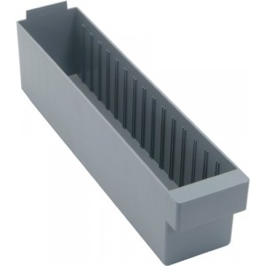 Super Tuff Euro Drawers 17-5/8" x 3-3/4" x 4-5/8" Gray