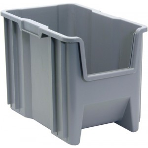 Giant Stack Container 17-1/2" x 10-7/8" x 12-1/2" Gray