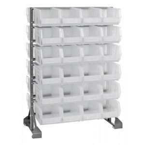 Rail units -- complete packages with clear-view bins 36" x 20" x 53"
