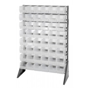 Rail units -- complete packages with clear-view bins 36" x 15" x 53"