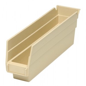 Economy Shelf Bin 11-5/8" x 2-3/4" x 4" Ivory