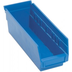 Economy Shelf Bin 11-5/8" x 4-1/8" x 4" Blue