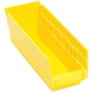 Economy Shelf Bin 11-5/8" x 4-1/8" x 4" Yellow
