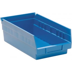 Economy Shelf Bin 11-5/8" x 6-5/8" x 4" Blue