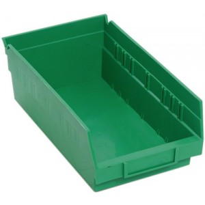 Economy Shelf Bin 11-5/8" x 6-5/8" x 4" Green