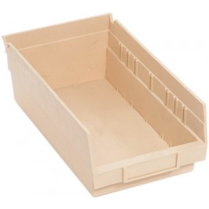 Economy Shelf Bin 11-5/8" x 6-5/8" x 4" Ivory