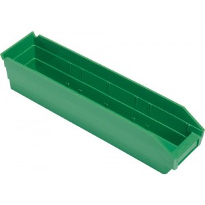 Economy Shelf Bin 17-7/8" x 4-1/8" x 4" Green