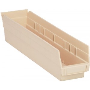 Economy Shelf Bin 17-7/8" x 4-1/8" x 4" Ivory