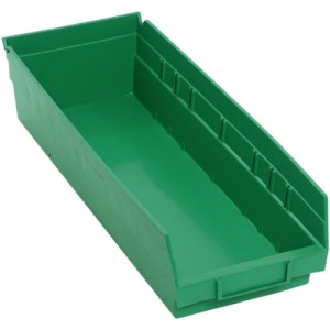 Economy Shelf Bin 17-7/8" x 6-5/8" x 4" Green