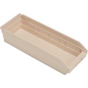 Economy Shelf Bin 17-7/8" x 6-5/8" x 4" Ivory