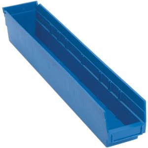 Bin Economy Shelf 23.625x4.125x4 Blue 16/CS