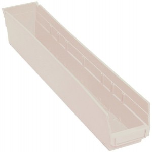 Economy Shelf Bin 23-5/8" x 4-1/8" x 4" Ivory