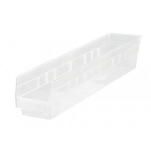 CLEAR-VIEW Economy Shelf Bin 23-5/8" x 4-1/8" x 4"