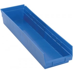 Economy Shelf Bin 23-5/8" x 6-5/8" x 4" Blue