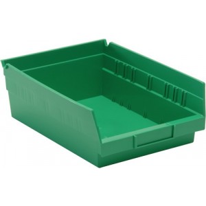 Economy Shelf Bin 11-5/8" x 8-3/8" x 4" Green