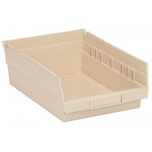 Economy Shelf Bin 11-5/8" x 8-3/8" x 4" Ivory