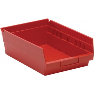 Economy Shelf Bin 11-5/8" x 8-3/8" x 4" Red