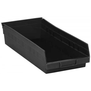 Economy Shelf Bin 17-7/8" x 8-3/8" x 4" Black