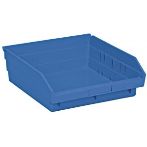 Economy shelf bin 11-5/8" x 11-1/8" x 4" Blue