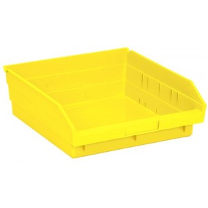 Economy shelf bin 11-5/8" x 11-1/8" x 4" Yellow