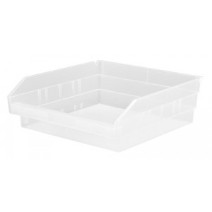 Clear-View economy shelf bin 11-5/8" x 11-1/8" x 4"