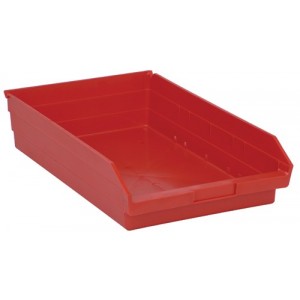 Economy Shelf Bin 17-7/8" x 11-1/8" x 4" Red