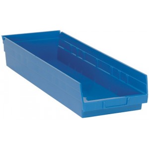 Economy shelf bin 23-5/8" x 8-3/8" x 4" Blue