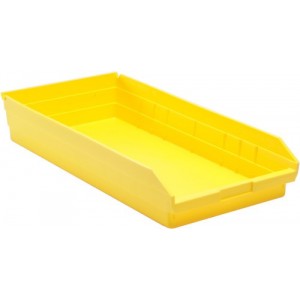 Economy shelf bin 23-5/8" x 11-1/8" x 4" Yellow