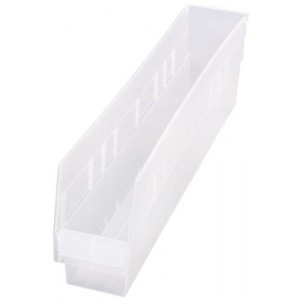 STORE-MORE 6'' Shelf Bin 23-5/8" x 4-3/8" x 6"