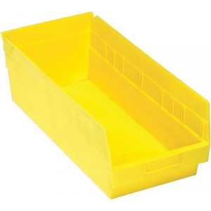 STORE-MORE 6'' Shelf Bin 17-7/8" x 8-3/8" x 6" Yellow