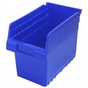 STORE-MAX 8'' Shelf Bin 11-5/8" x 6-5/8" x 8" Blue