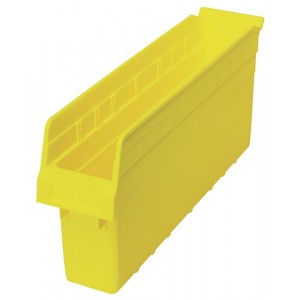 STORE-MAX 8'' Shelf Bin 17-7/8" x 4-3/8" x 8" Yellow