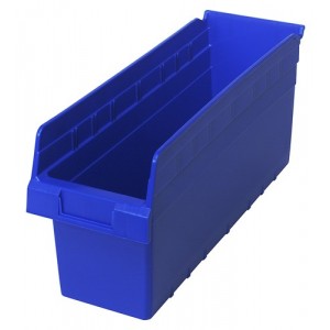 STORE-MAX 8'' Shelf Bin 17-7/8" x 6-5/8" x 8" Blue