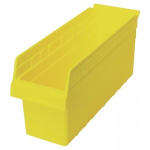 STORE-MAX 8'' Shelf Bin 17-7/8" x 6-5/8" x 8" Yellow