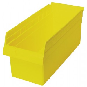 STORE-MAX 8'' Shelf Bin 17-7/8" x 8-3/8" x 8" Yellow