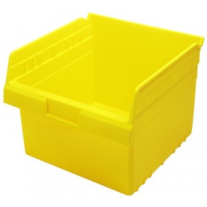 STORE-MAX 8'' Shelf Bin 11-5/8" x 11-1/8" x 8" Yellow