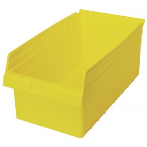 STORE-MAX 8'' Shelf Bin 17-7/8" x 11-1/8" x 8" Yellow