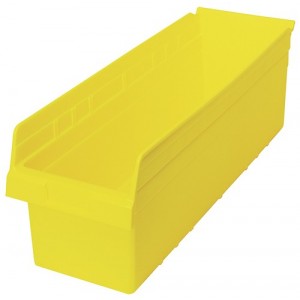 STORE-MAX 8'' Shelf Bin 23-5/8" x 8-3/8" x 8" Yellow