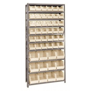 Giant open hopper storage unit 12" x 36" x 75" Ivory