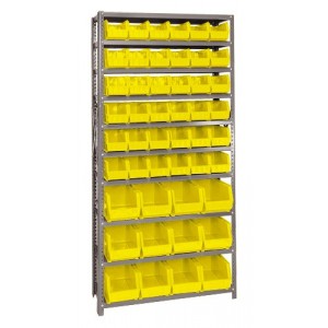 Giant open hopper storage unit 12" x 36" x 75" Yellow