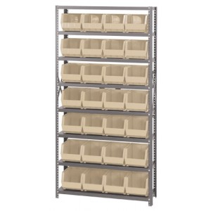 Giant Open Hopper Storage Unit 12" x 36" x 75" Ivory