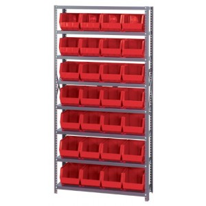 Giant Open Hopper Storage Unit 12" x 36" x 75" Red