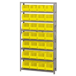 Giant Open Hopper Storage Unit 12" x 36" x 75" Yellow