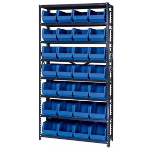 Giant Open Hopper Storage Units 12" x 36" x 75" Blue