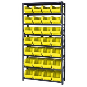 Giant Open Hopper Storage Units 12" x 36" x 75" Yellow