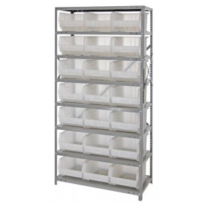 CLEAR-VIEW Hang-and-stack bin 18" x 36" x 75"